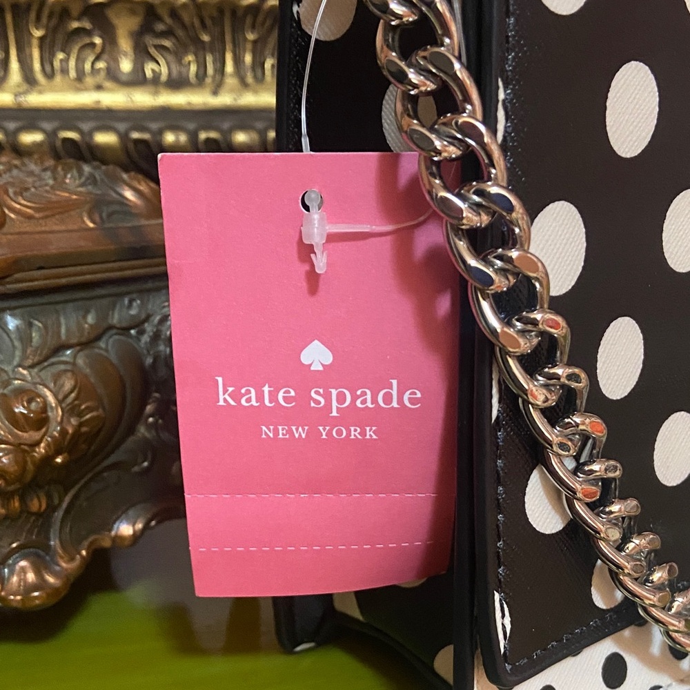 Kate Spade Black and White Polka Dot Crossbody Bag - Picture 11 of 14